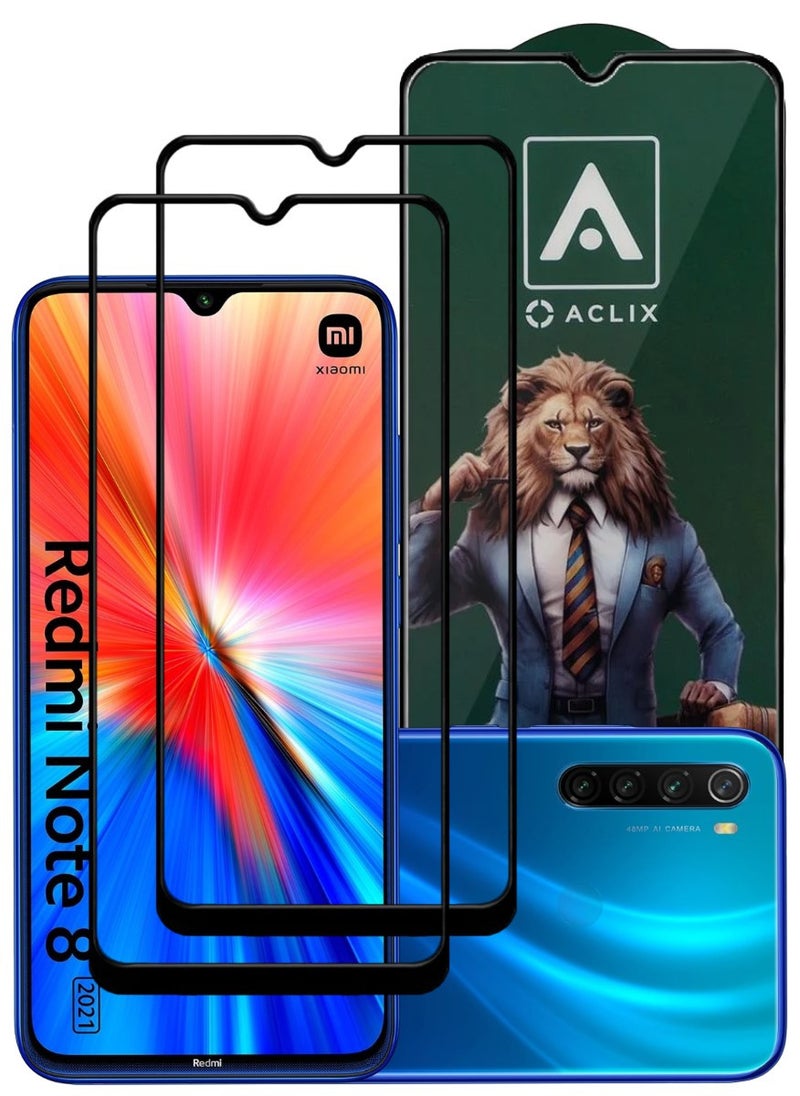 ACLIX 2 Pieces Antistatic ESD Dustproof Premium Quality High Definition Tempered Glass Screen Protector Designed For Xiaomi Redmi Note 8 - Image 1
