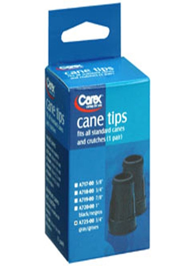 Carex Gray Cane Tips 3/4 in, 2 ea - Image 2