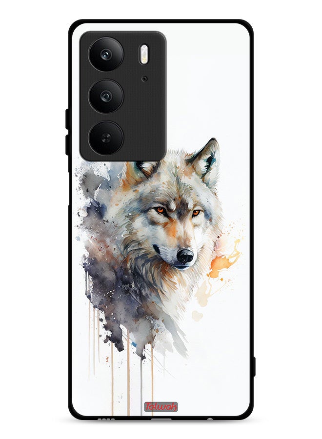 Tolwak Realme C75 4G Protective Case Cover Wolf Abstract Art - Image 1