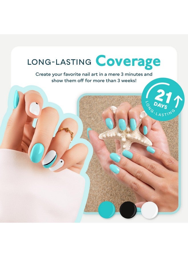 SUNUV Hema Free Gel Nail Polish Kit, 6 Colors Gel Polish Set White Black Red Pink Silver Glitter UV Nail Lamp Gel Nail Art Salon DIY Home Gift - Image 5