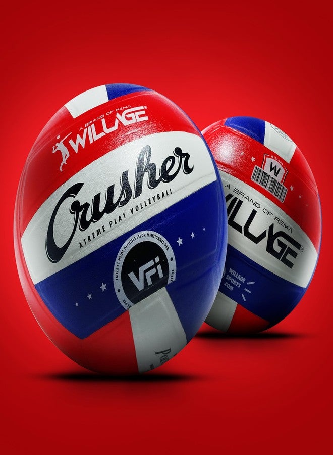 WILLAGE® Indoor/Outdoor Training Volleyball | Crusher (Red-Blue) - Image 2