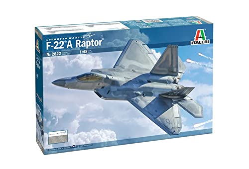 Italeri 2822 F22A Raptor 148 Scale Model Kit Plastic Model to Mount Modeling Grey IT2822