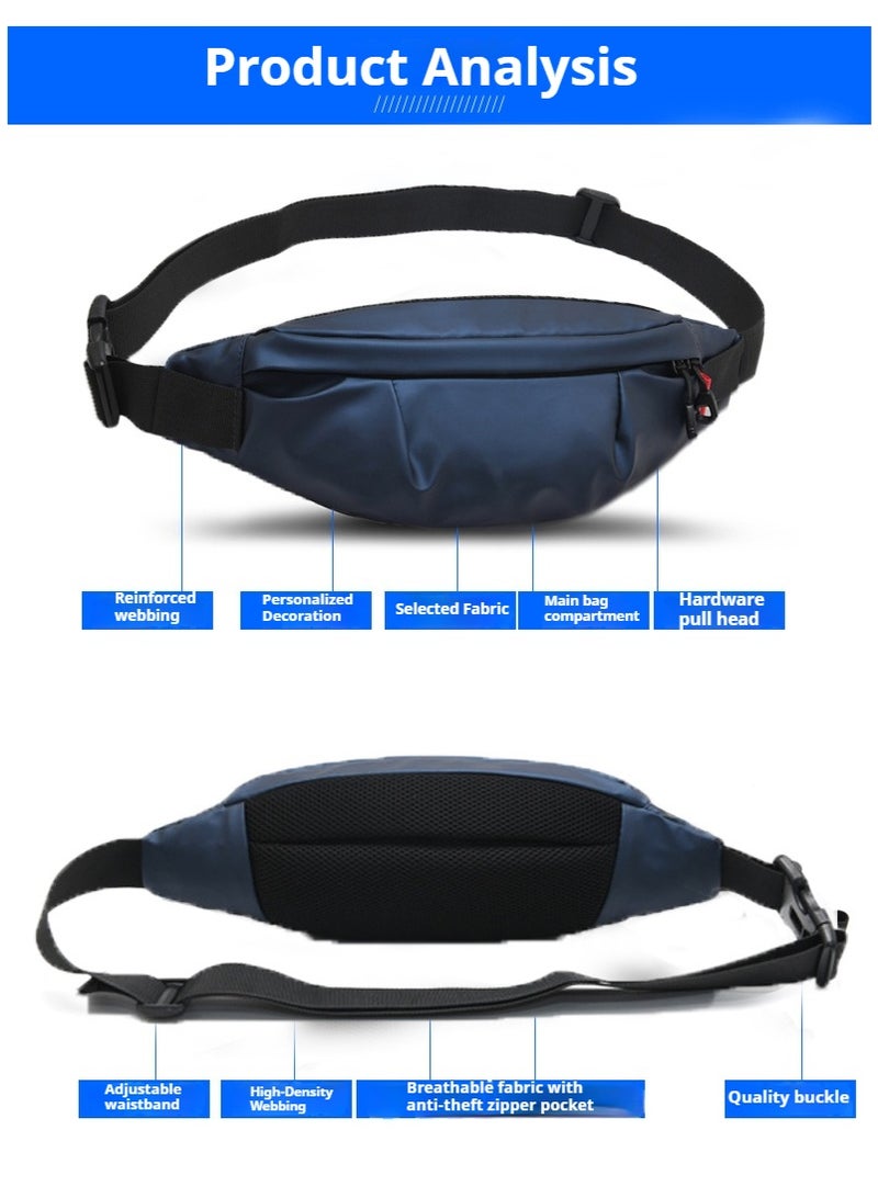 Weixer Men's Shoulder Bag, Casual Sports Fashion, Unisex Running Waist Bag, Crossbody Bag with Adjustable Strap,  36*13.5*4cm - Image 4