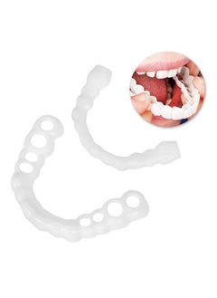 Upper And Lower Teeth Simulation Braces Snap On Smile Second Generation Simulation Braces Silicone Whitening Dentures Upper And Lower Teeth