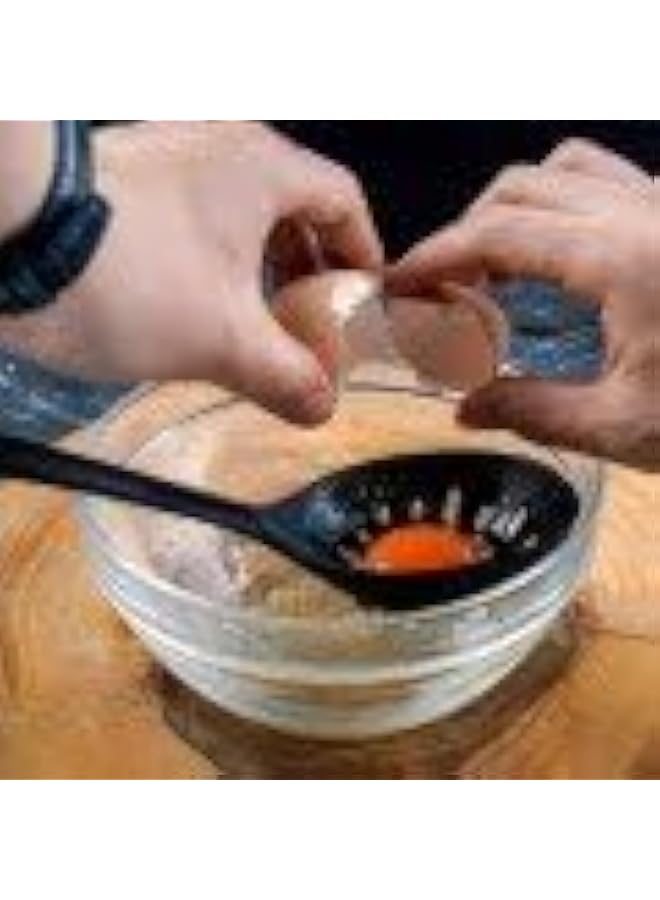 بيتي كروكر ملعقة نايلون مشقوقة باللونين الأسود والرمادي - Image 3