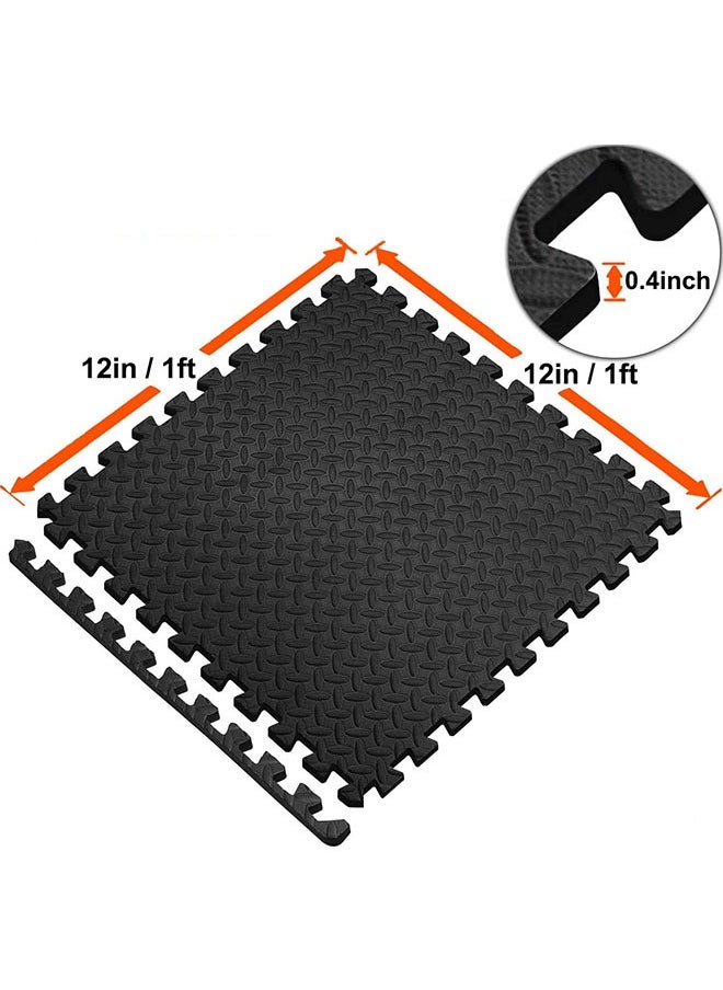 Quivlox 6-156 PCS Mat Block Interlocking Foam Tiles Puzzle Mats for Floor, EVA Gym Mat Flooring Exercise Equipment Mat for Home Gym Equipment,Gym Interlocking Exercise Mat Tiles for Home Gym Exercise,Foam Floor Mat,Home Bedroom Floor Mat, EVA Summer Jigsaw Carpet  - Image 2