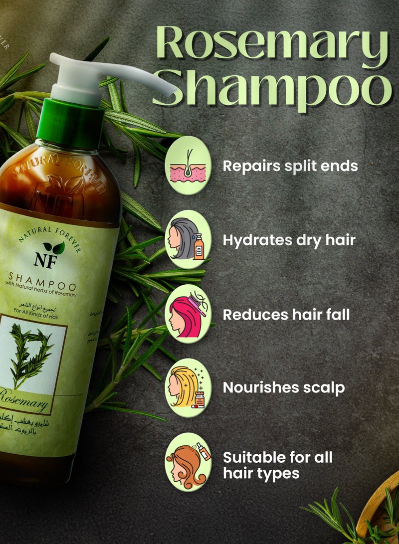 ناتشورال فوريفر شامبو اكليل الجبل المطو500 ملر - Image 4