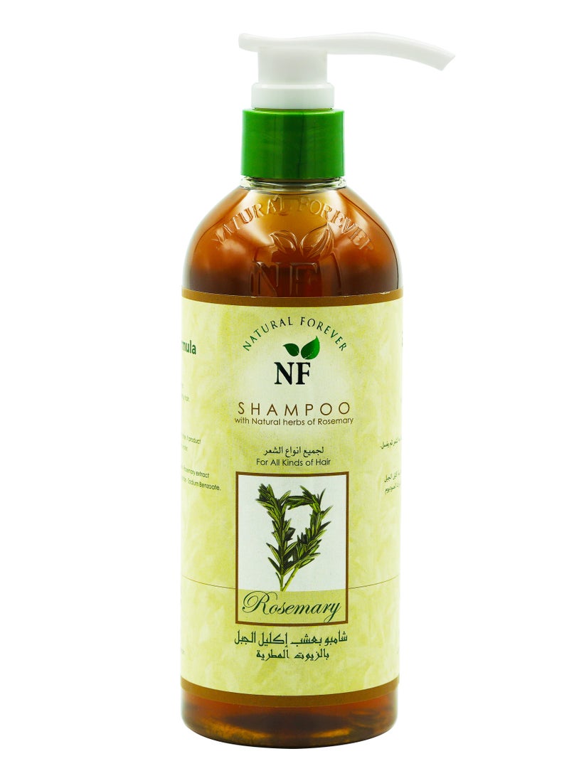 Natural Forever Rosemary Shampoo for All Kind of Hair, 500ml - Image 1