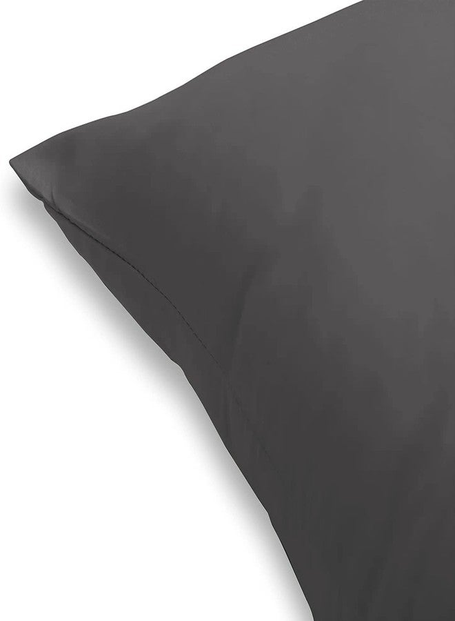 EASY NAP Travel Size Pillow Cases 12 x 16 Set of 2 500 Thread Count kinderfluff Pillow Cover 100% Egyptian Cotton Envelope Closure Toddler Pillowcase 12x16 Fits Boudoir Pillow Size 11x15, 11x14 Dark Grey - Image 5