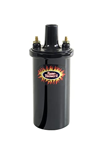 Pertronix 45111 Flame-Thrower II Ignition Coil, 45,000 Volt 0.6 Ohm, 12 Volt, Black Epoxy - Image 1