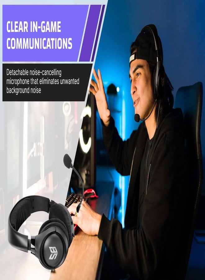 Creative Sound Blaster Blaze V2 Over-Ear Gaming Headset with Detachable Noise-Cancelling Microphone, Volume and Mic Mute Control for PC/Mac/Consoles - Image 5