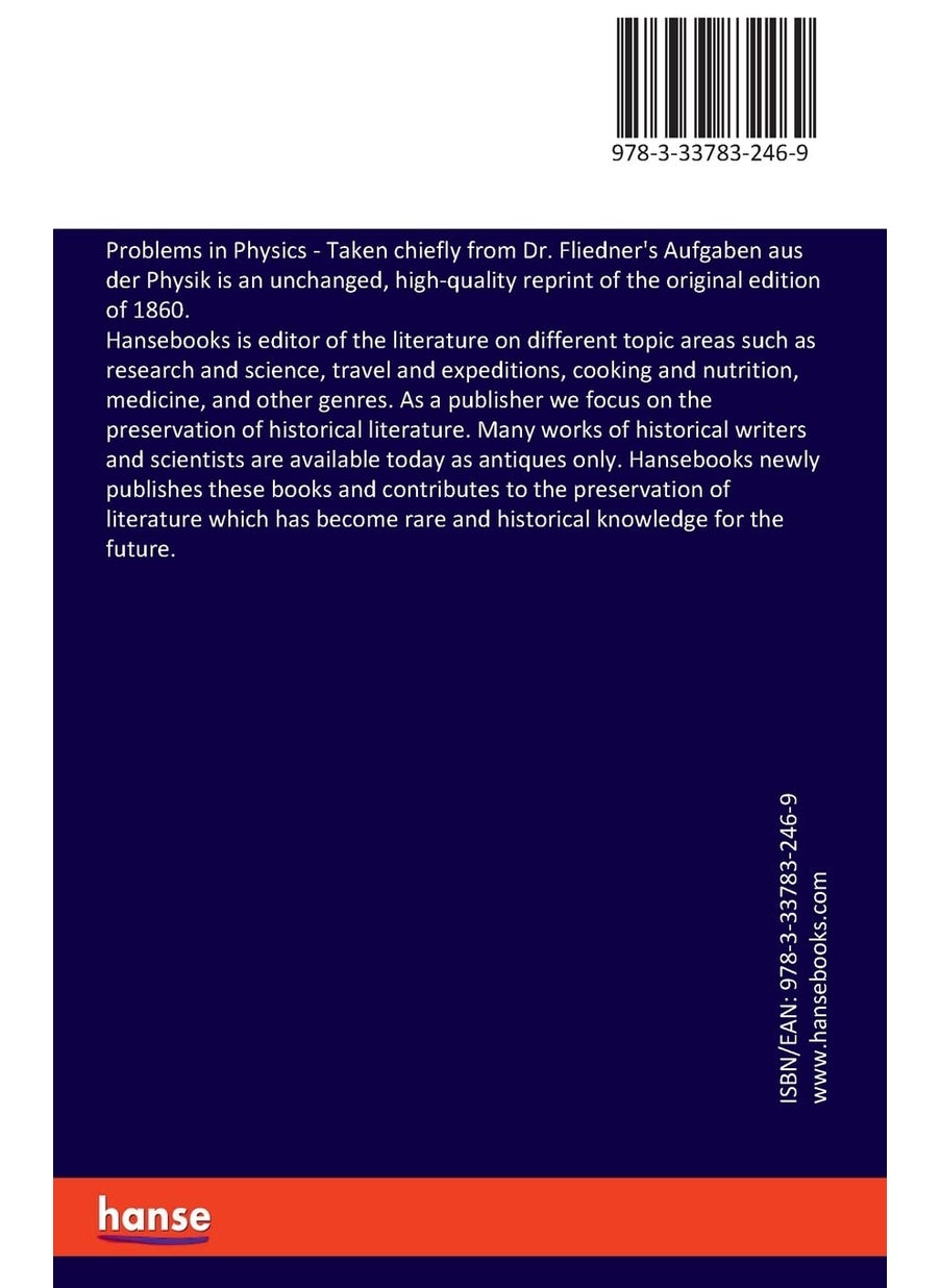 Problems in Physics: Taken chiefly from Dr. Fliedner's Aufgaben aus der Physik  - Image 2