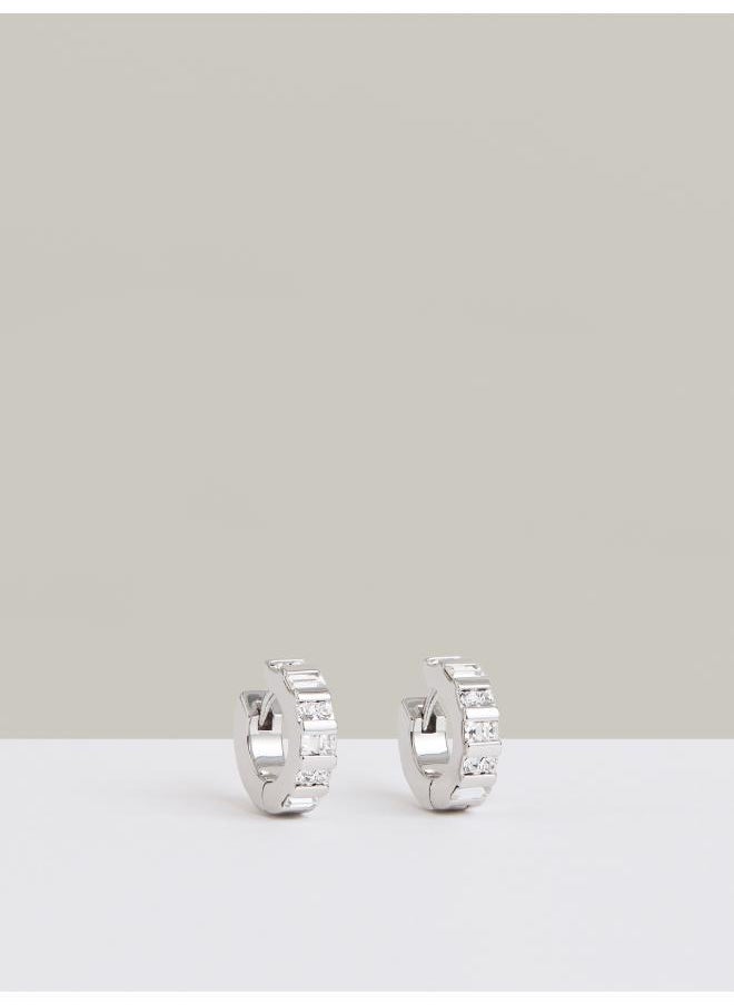 REISS Sadie: Crystal Huggie Earrings  - Image 1