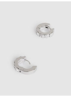 REISS Sadie: Crystal Huggie Earrings  - Image 3