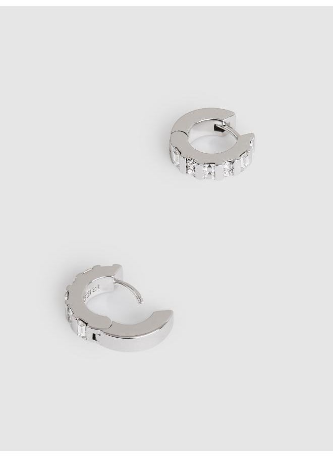 REISS Sadie: Crystal Huggie Earrings  - Image 3