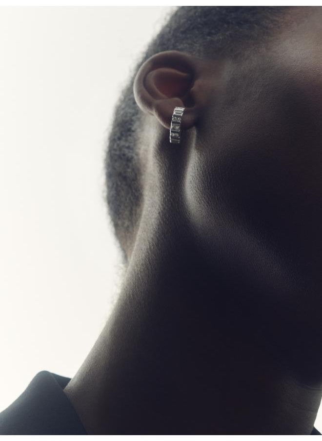 REISS Sadie: Crystal Huggie Earrings  - Image 5