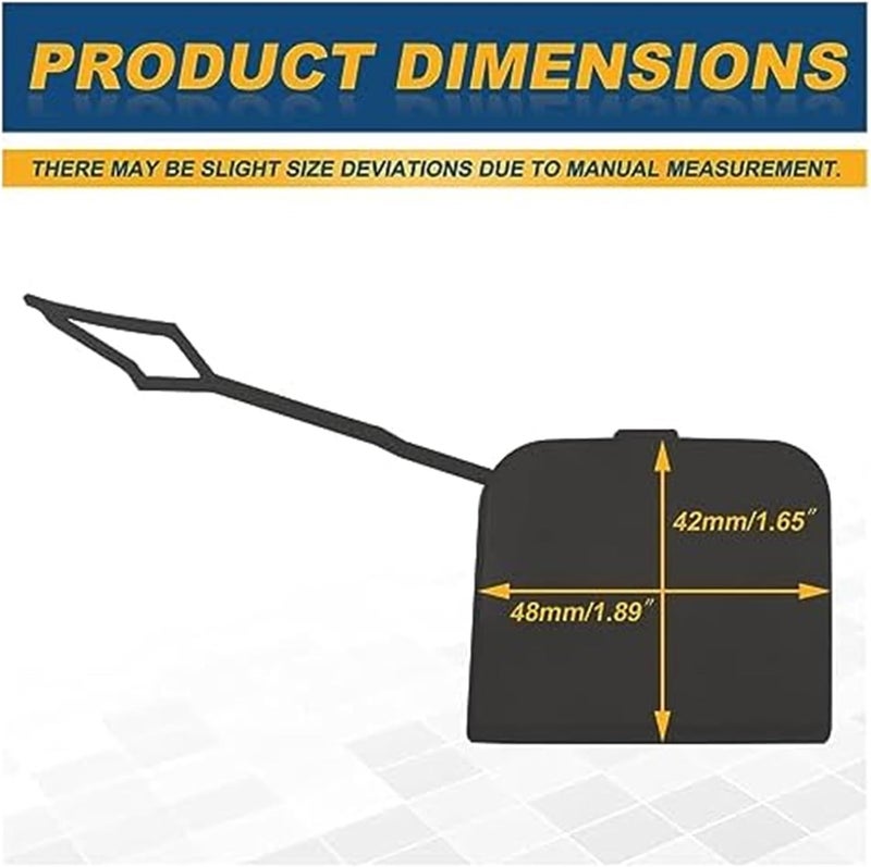 Yurefax Tow Hook Eye Cover for VW Jetta 2015-2018 - Image 2