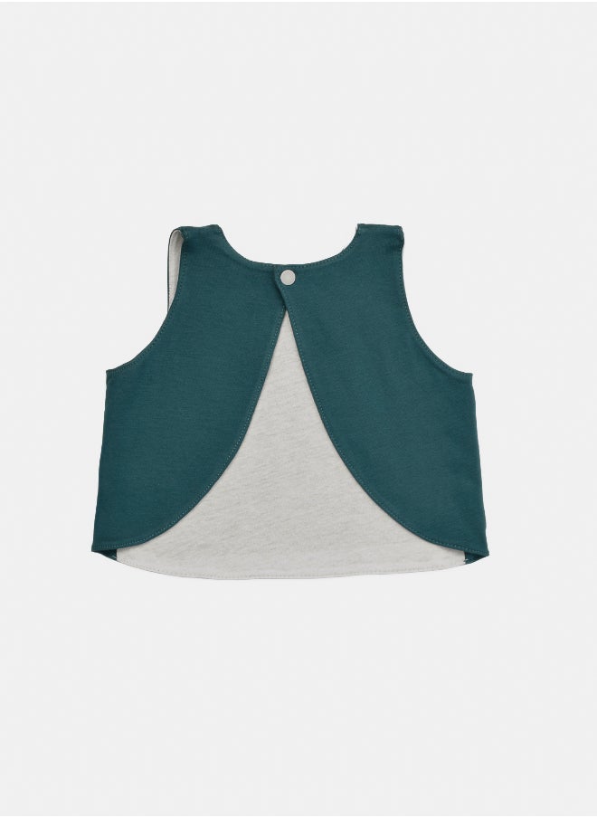 Junior Baby Girls Printed Shirt Bib  - Image 2