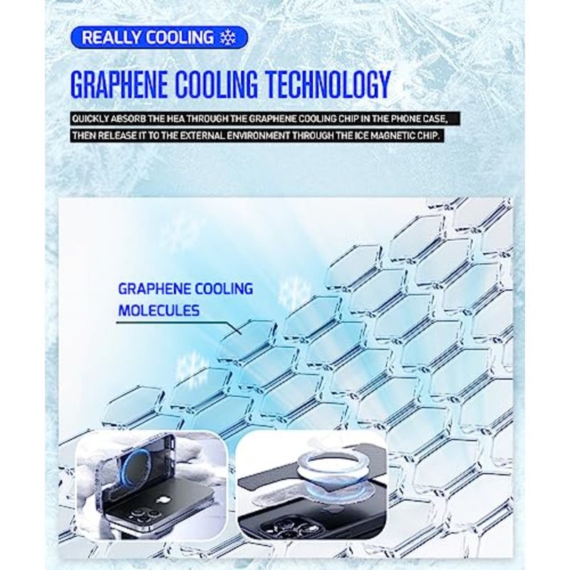 iPhone Cooling case iPhone Cooling case iPhone Heat Dissipation[Compatible with MagSafe] -Support Wireless Charging - Image 5