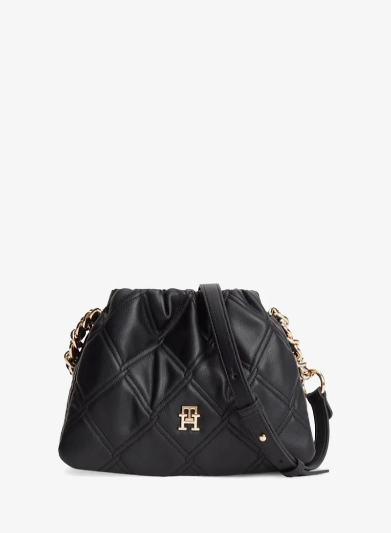 TOMMY HILFIGER Quilted Chain Monogram Crossbody Bag