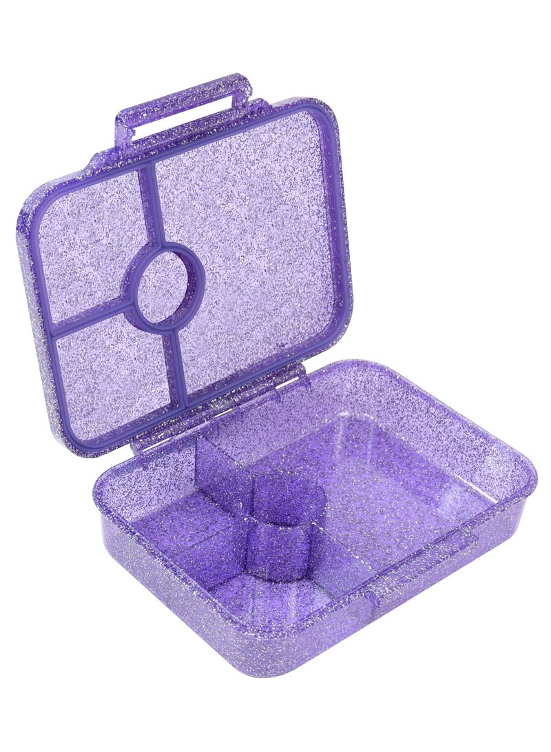 ESSEN Tritan Bento Lunch Box for Kids Girls - Purple Glitter Butterfly - Image 3
