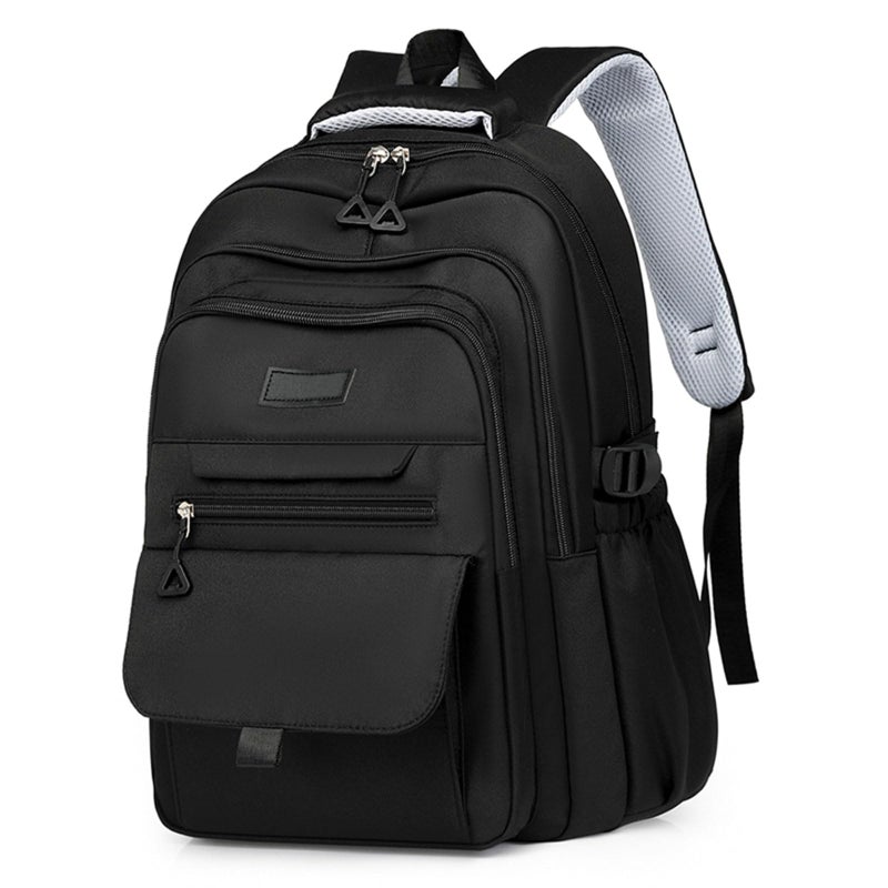 Lamprod Cute Aesthetic Girls Backpack for School Large Capacity Bookbags College Backpack for Students Kids Teen Girls Laptop Bookbag Casual Travel DaypacksBlack - Image 2