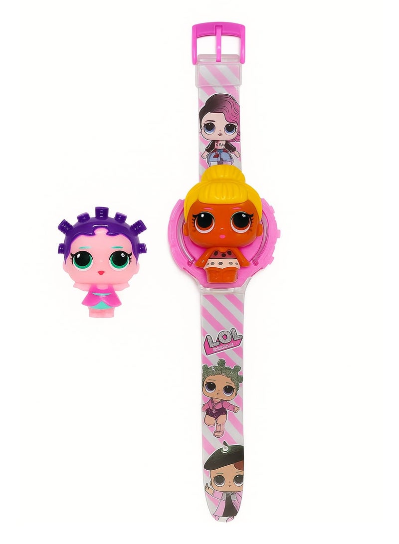 L.O.L. SURPRISE! Colorful kids' watch with fun lights and music, designed to make time-telling exciting and playful. - Image 1