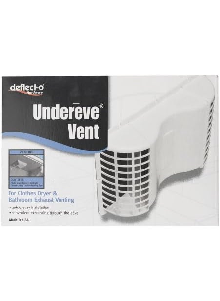 Deflecto DeflectO Undereave Vent 214  H X 7  W X 1018  L 41316  White 
