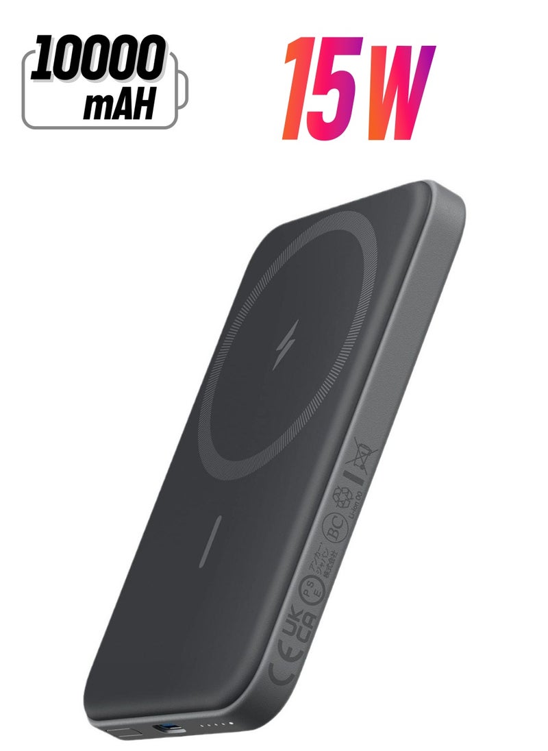 Generic - Magnetic portable charging treasure 10000 mAh wireless high-capacity mobile power supply - Image 1