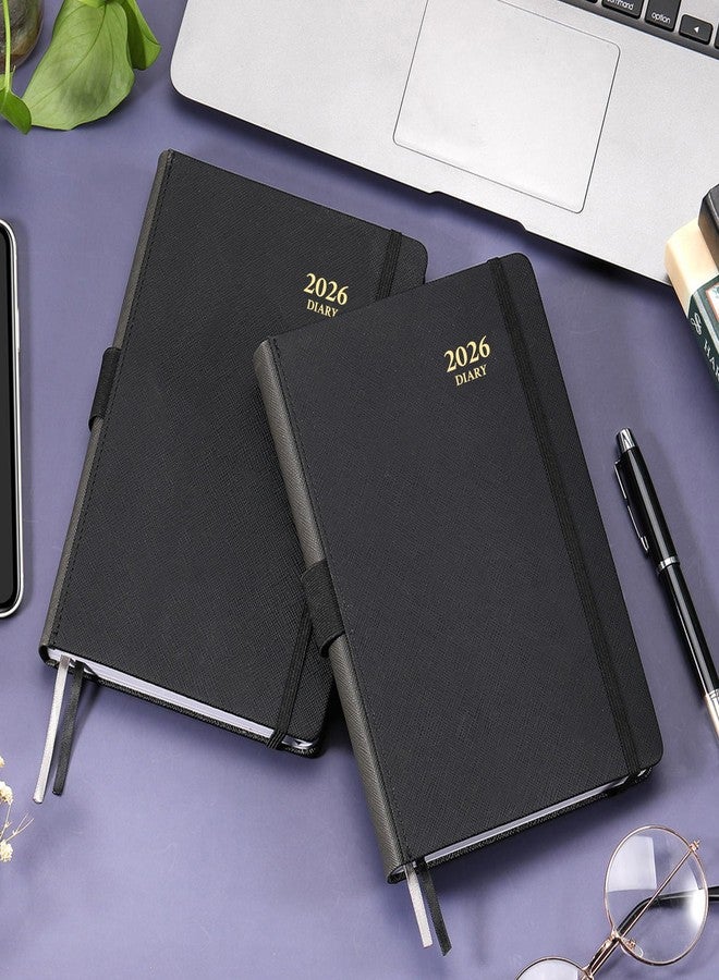 Feteulo 2026 Appointment Book & Planner - January 2026 - December 2026, Daily Hourly Planner, 5.75" X 8.25", 60-Minute Interval, Faux Soft Leather Cover, Premium Paper, Academic Calendar, Pen Holder, Inner Pocket - Image 2