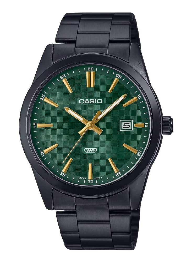 CASIO Men's Analog Round Shape Stainless Steel Wrist Watch MTP-VD03B-3A - 41 Mm - Image 1