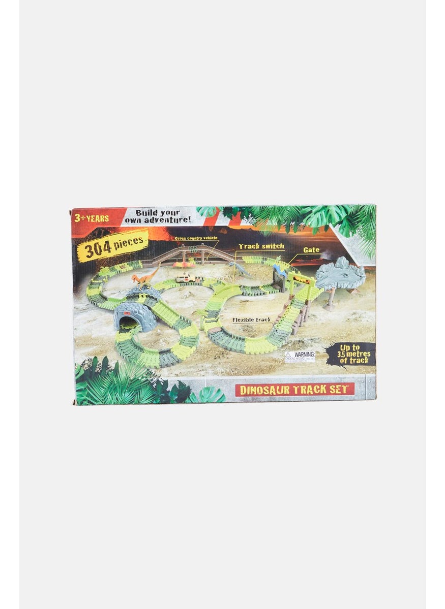 Kmart 304 Pcs Dinosaur Track Set, Green Combo  - Image 3