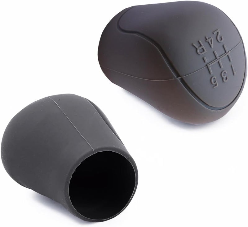 aakichi 5-Speed Car Gear Stick Shift Cover Universal, Elastic Silicone Gear Stick Knob Cover, Suitable for Manual Transmission Gear Knob (Grey) - Image 3