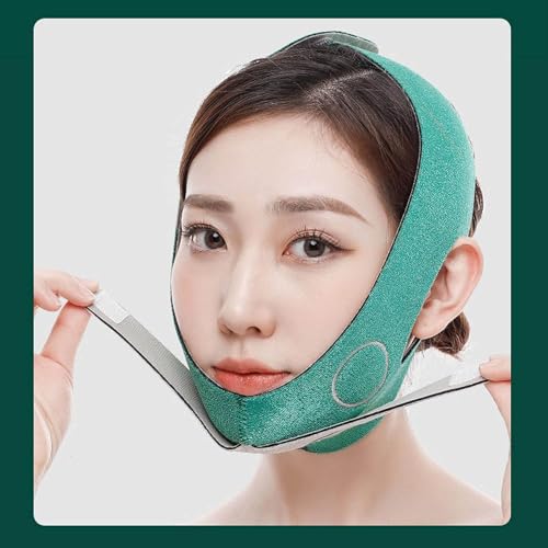 VINATOSLA Face Slimming Belt- V-Shape Face Masks for Double Chin Slimmer for Men & Women, Facial Lift Slim Cheeks Lifting Reusable Belt Facial Anti Wrinkle V-Shaped Line Chin Strap - Image 2