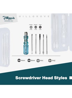 Hillgrove Hillgrove HGCM462M1 High Quality Durable Construction Metalworking Household Rubber Handle Straight Best Claw Hammer with Wire Cutter and 5in1 Screwdriver Set  - Image 3