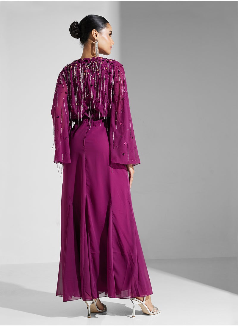 Amelia Rose Embellished Dress  - Image 2