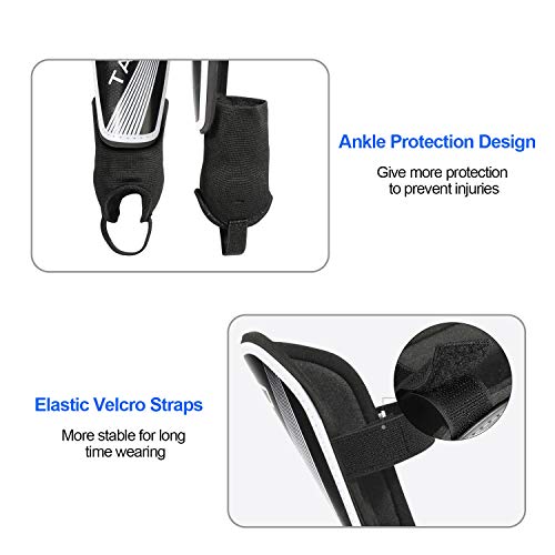 TAGVO Soccer Shin Guards for Kids Youth - Protective Soccer Equipment for Boys Girls - Adults Men Women Soccer Shin Guards - Soccer Shin Pads for Kids 3-16 Years Old Girls Boys, High Impact Resistant - Image 5
