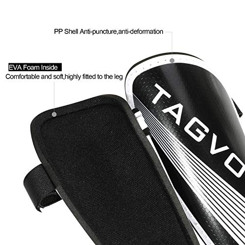 TAGVO Soccer Shin Guards for Kids Youth - Protective Soccer Equipment for Boys Girls - Adults Men Women Soccer Shin Guards - Soccer Shin Pads for Kids 3-16 Years Old Girls Boys, High Impact Resistant - Image 4