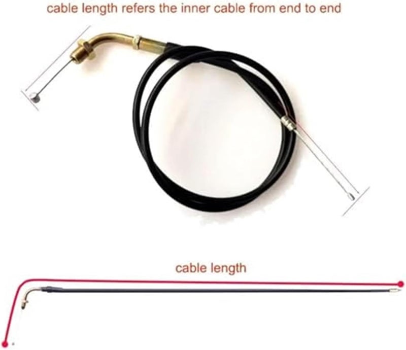 Vuzmode Throttle Cable for Motorcycles and Scooters - Image 3