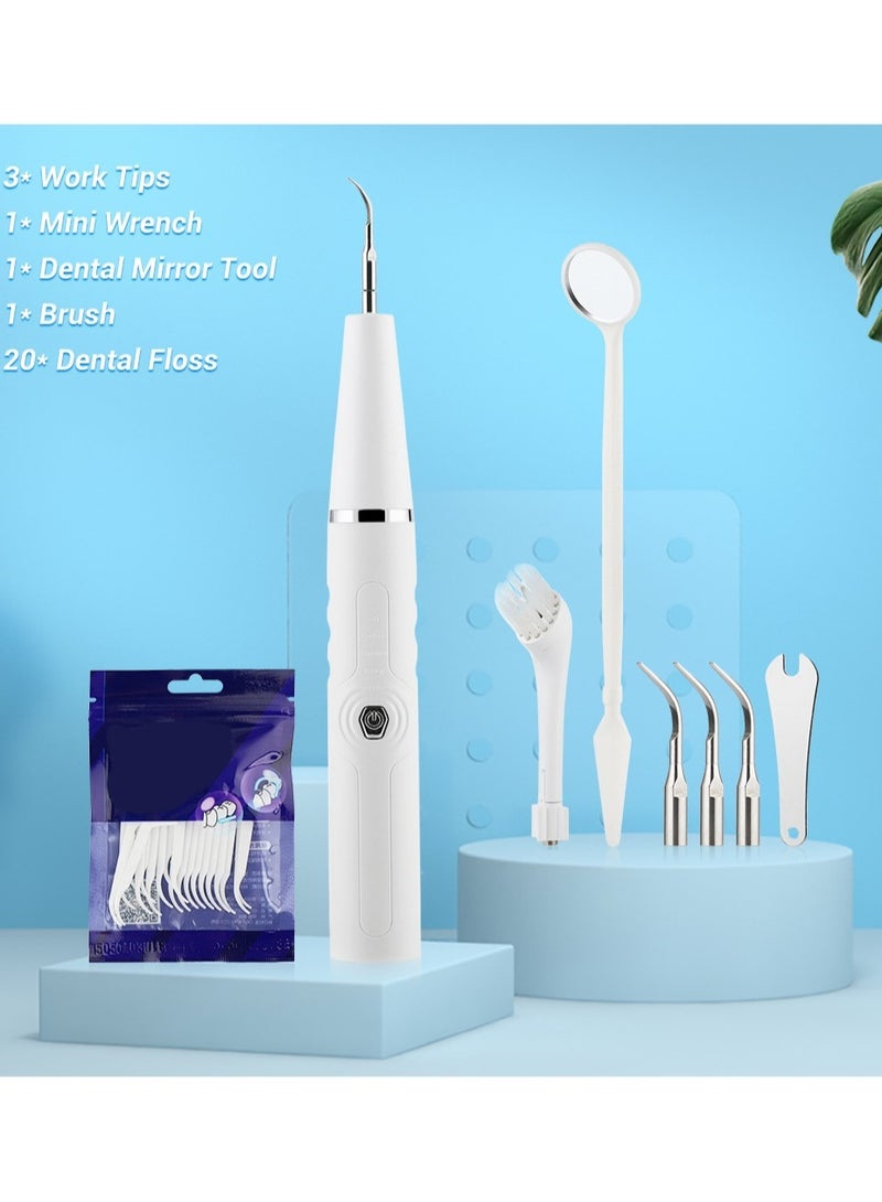 general Plaque Remover for Teeth Ultrasonic Tooth Cleaner Tartar Remover for Teeth Dental Calculus Remover Rechargeable Teeth Cleaning kit for Adult and Kids - Image 2