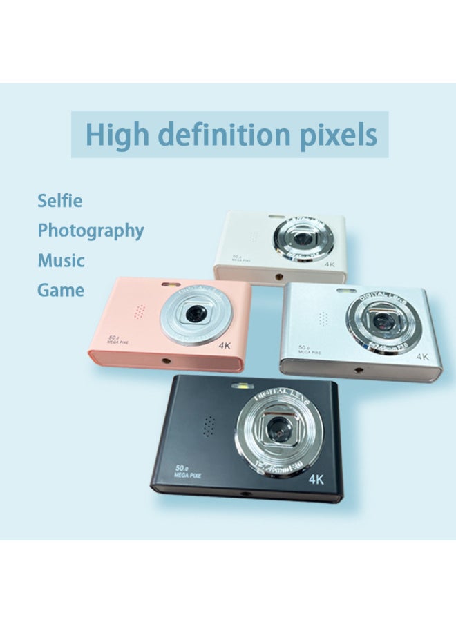 Generic Ccd Hd 4k Digital Camera Retro Card Camera Students Children Can Take Selfie Video-Body Color:Hd Pink  - Image 4