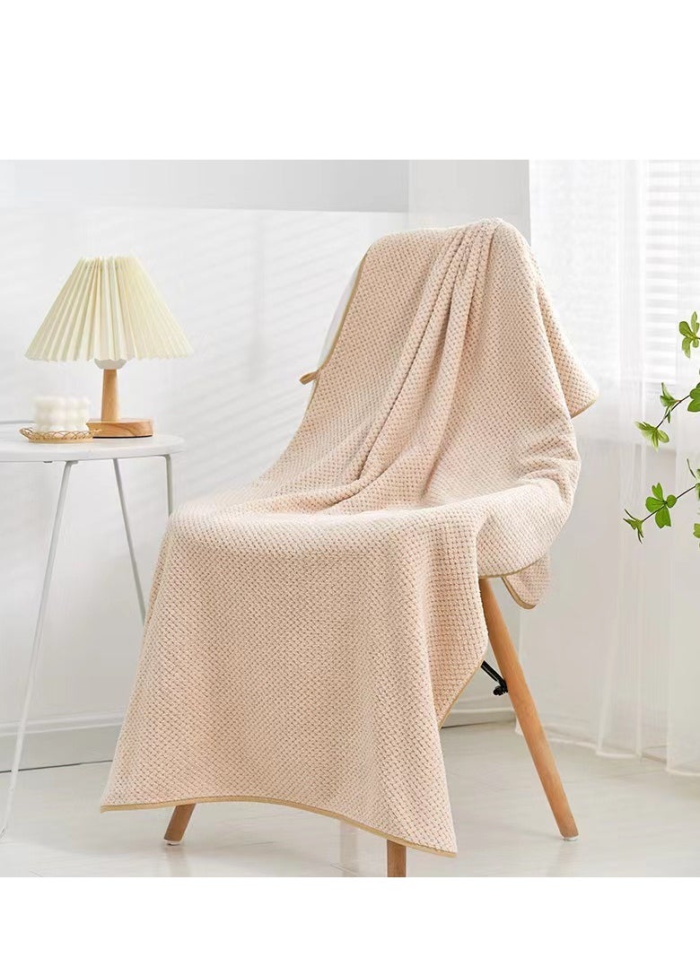 Generic Large bath towel 140*70cm absorbent quick drying soft home swimming beach towel  - Image 1