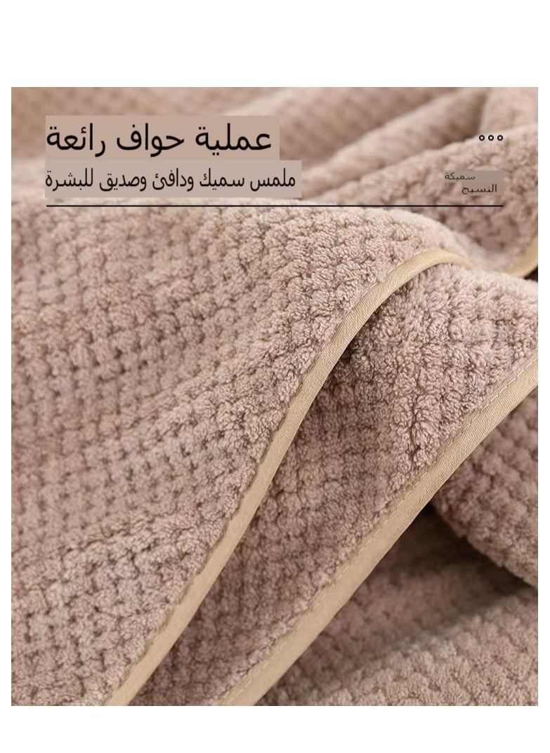 Generic Large bath towel 140*70cm absorbent quick drying soft home swimming beach towel  - Image 2