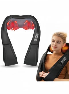XiuWoo Shiatsu Neck and Back Massager with Soothing Heat Electric Deep Tissue 3D Kneading Massage Pillow for Shoulder Leg Body Muscle Pain Relief Home Office and Car Use  - Image 1