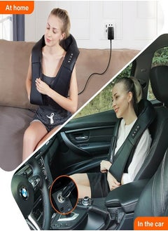 XiuWoo Shiatsu Neck and Back Massager with Soothing Heat Electric Deep Tissue 3D Kneading Massage Pillow for Shoulder Leg Body Muscle Pain Relief Home Office and Car Use  - Image 5