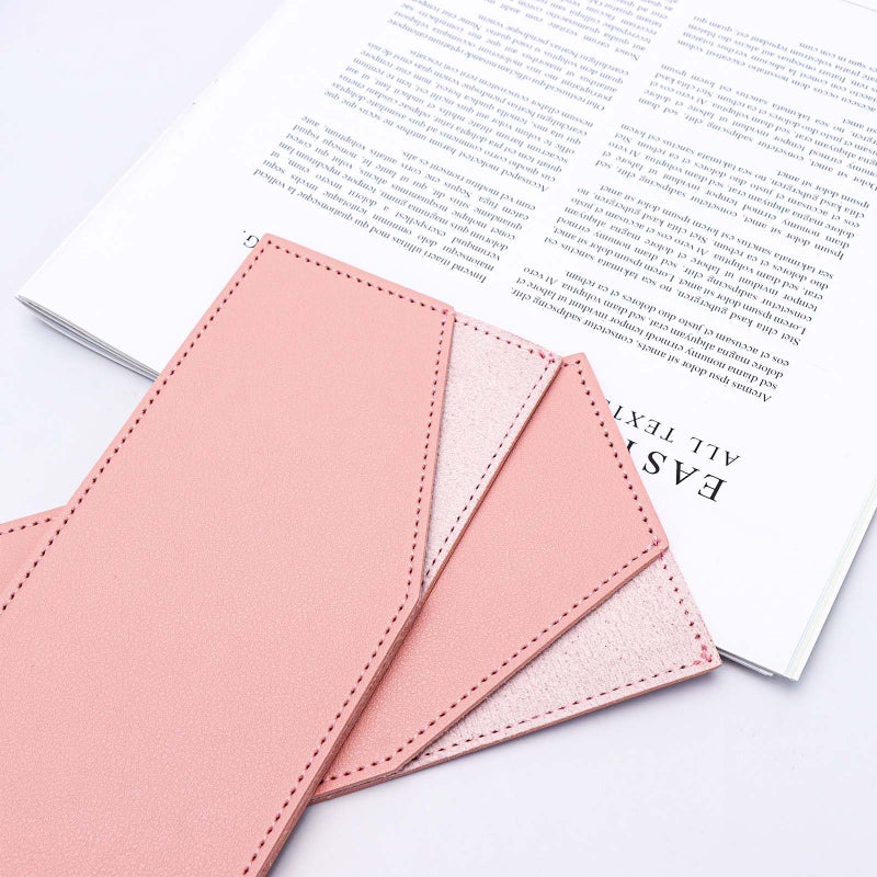 XiowDow Pink Cash Holder PU Leather Cash Wallet Budget Envelope Credit Card Holder Reusable Money Clip for Women Men Budgeting Purse Receipt Bill Holder Coupon Organizer - Image 5