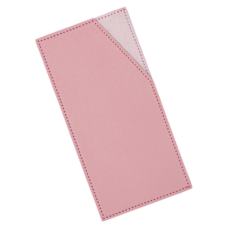 XiowDow Pink Cash Holder PU Leather Cash Wallet Budget Envelope Credit Card Holder Reusable Money Clip for Women Men Budgeting Purse Receipt Bill Holder Coupon Organizer - Image 1