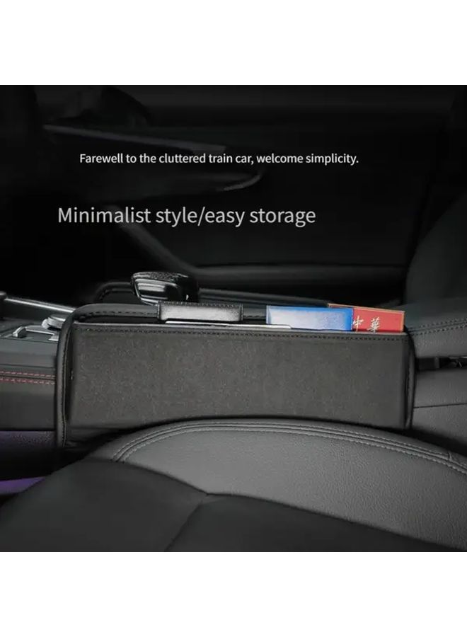 بالنسبة لسيارة Trumpchi M8، صندوق تخزين جانبي أصلي للكونسول، مقاوم للغبار، سهل التركيب، منظم داخلي محمول مع سحاب إغلاق، باللون البني - Image 4