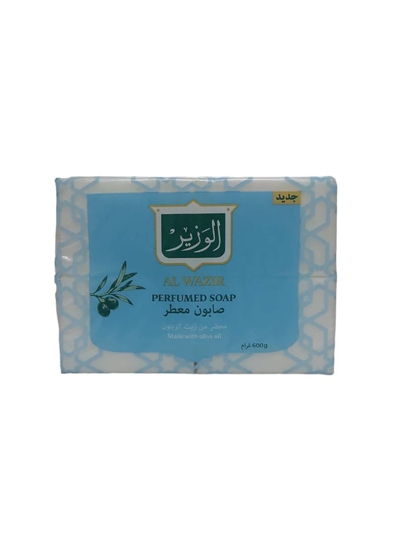 الوزير مجموعة من 4 صابون معطر مصنوع من زيت الزيتون 600 جرام - Image 2