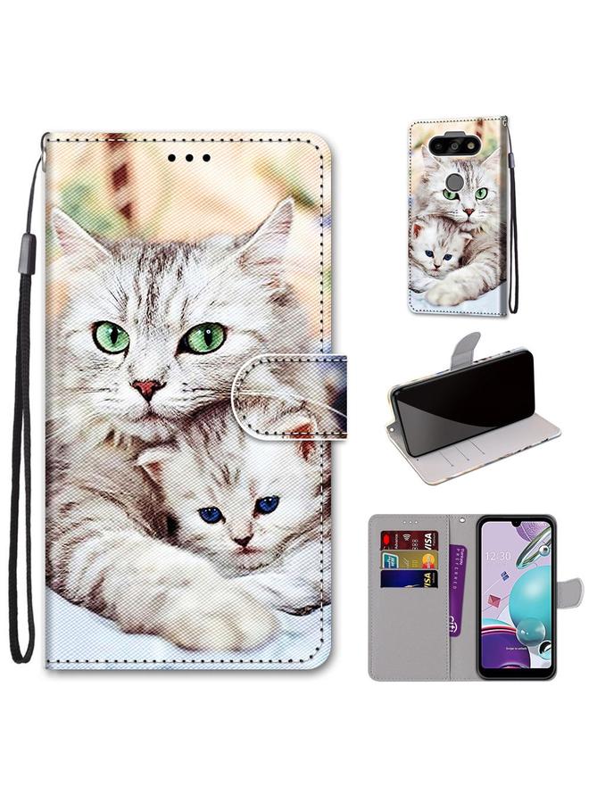 S-TOP Case For LG Aristo 5 / K31 Coloured Drawing Cross Texture Horizontal Flip PU Leather Case with Holder & Card Slots & Wallet & Lanyard - Image 1